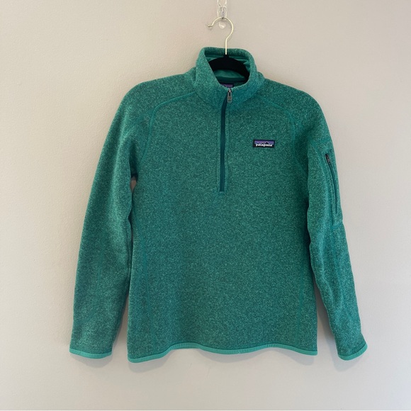 Patagonia Sweaters - Patagonia Better Sweater 1/4 Zip Fleece Womens Size Medium Green Style #25617